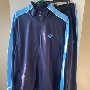 Men’s Navy PUMA two piece track suit